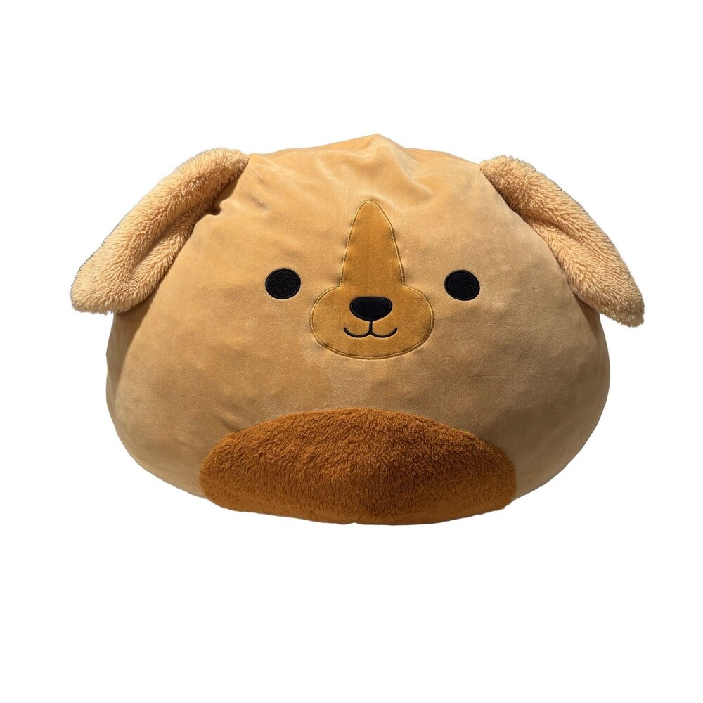 Squishmallows Dog Finley Plush Jumbo Tan Orange Polyester Stuffed Animal 24”